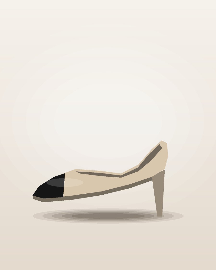 Chanel Cap-Toe Slingbacks