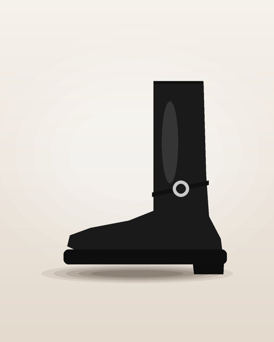 Saint Laurent Wyatt 40 Harness Boots